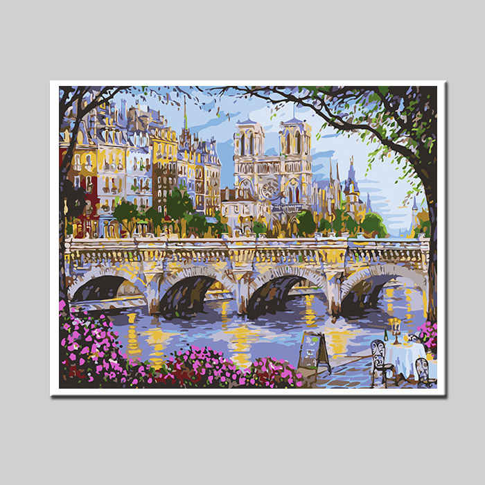 Malen-nach-Zahlen-Notre Dame Frankreich