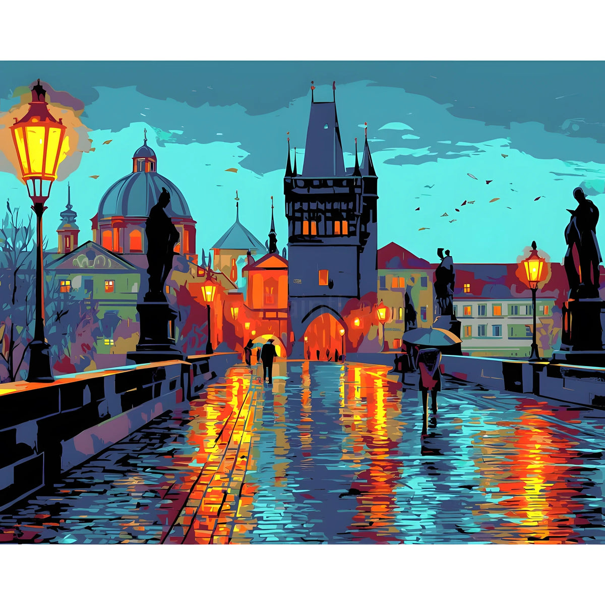 Malen nach Zahlen karlsbrucke prag