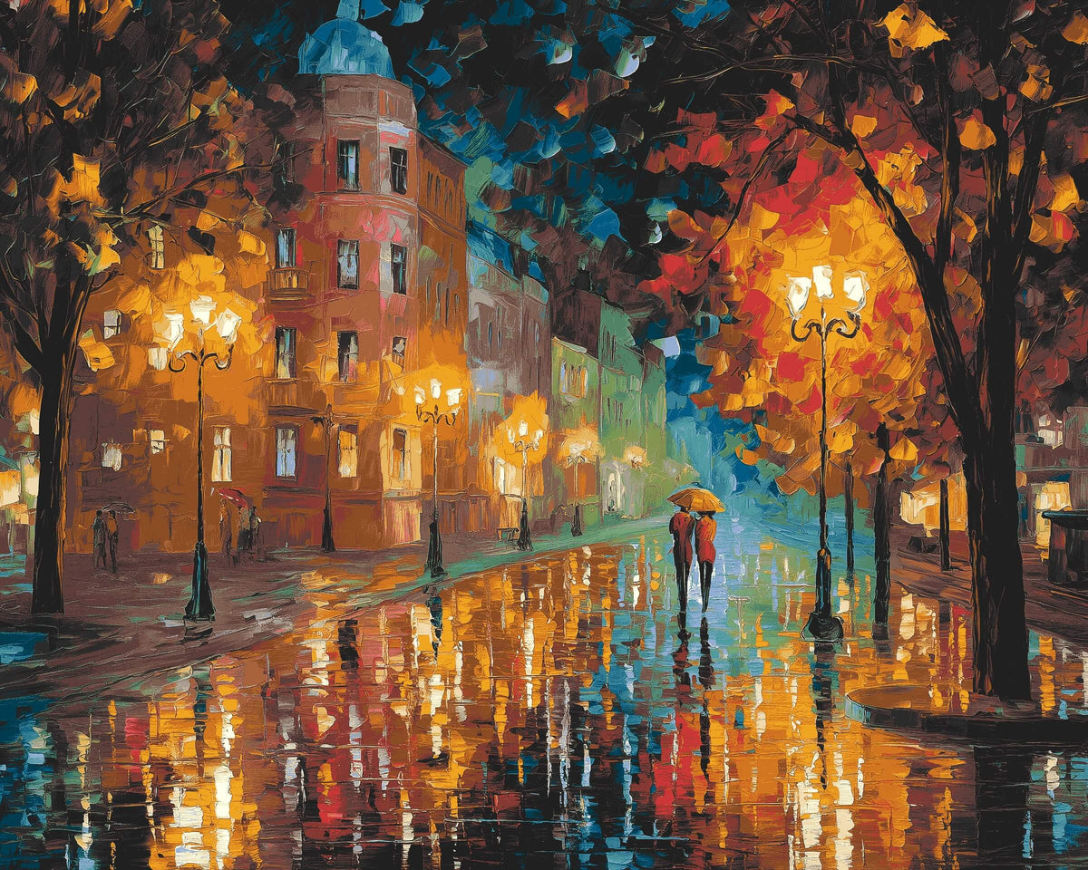 Painting by Numbers for Adults Couple at Dusk