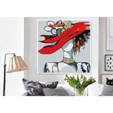 Malen nach Zahlen für Erwachsene Frau mit rotem Hut