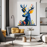 Grind nach Zahlen Trauriger Elch