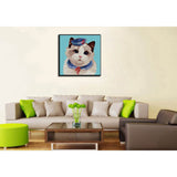 Malen nach Zahlen für Erwachsene Tiere Katze im Matrosenlook