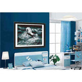 Malen nach Zahlen für Erwachsene Pferd Meer