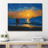 Paint by Numbers for Adults Couple on the Beach