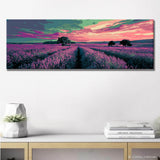 Grind nach Zahlen Lavendelfeld