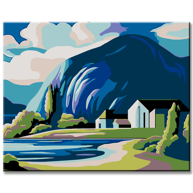 Malen nach Zahlen Gewellte Landschaft