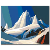 Malen nach Zahlen Berge Glacier