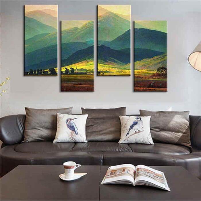 Malen nach Zahlen Berglandschaft MNZ-SS-072 - 4-teilig (Quattro)