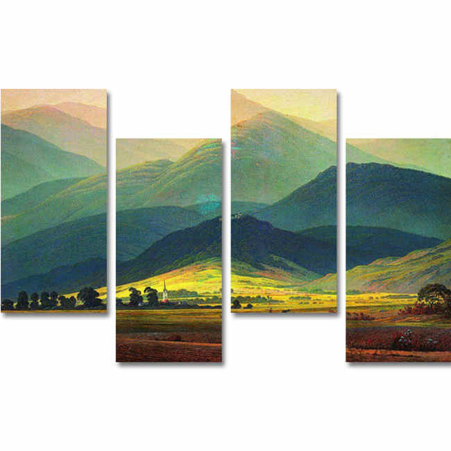 Malen nach Zahlen Berglandschaft MNZ-SS-072 - 4-teilig (Quattro)
