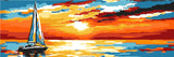Painting by Numbers Sailboat at Sunset