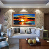 Malen nach Zahlen Sonnenaufgang an der Küste