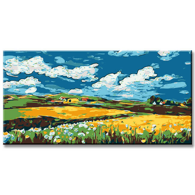 Malen nach Zahlen Landschaft Idylle