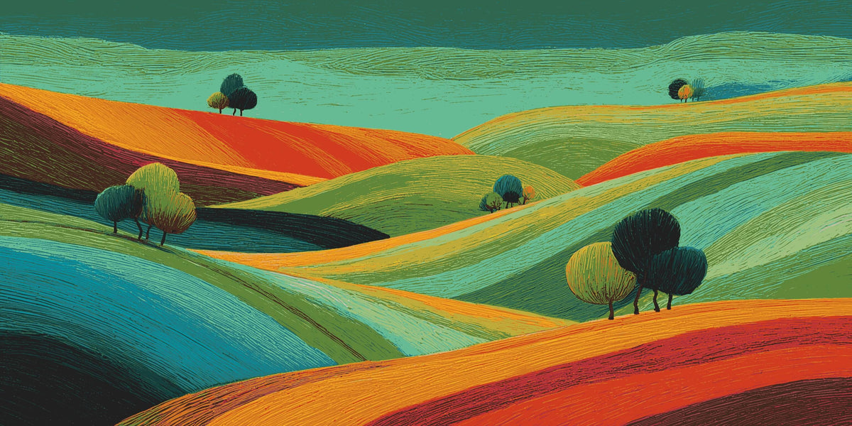 Grind nach Zahlen bunte Felder