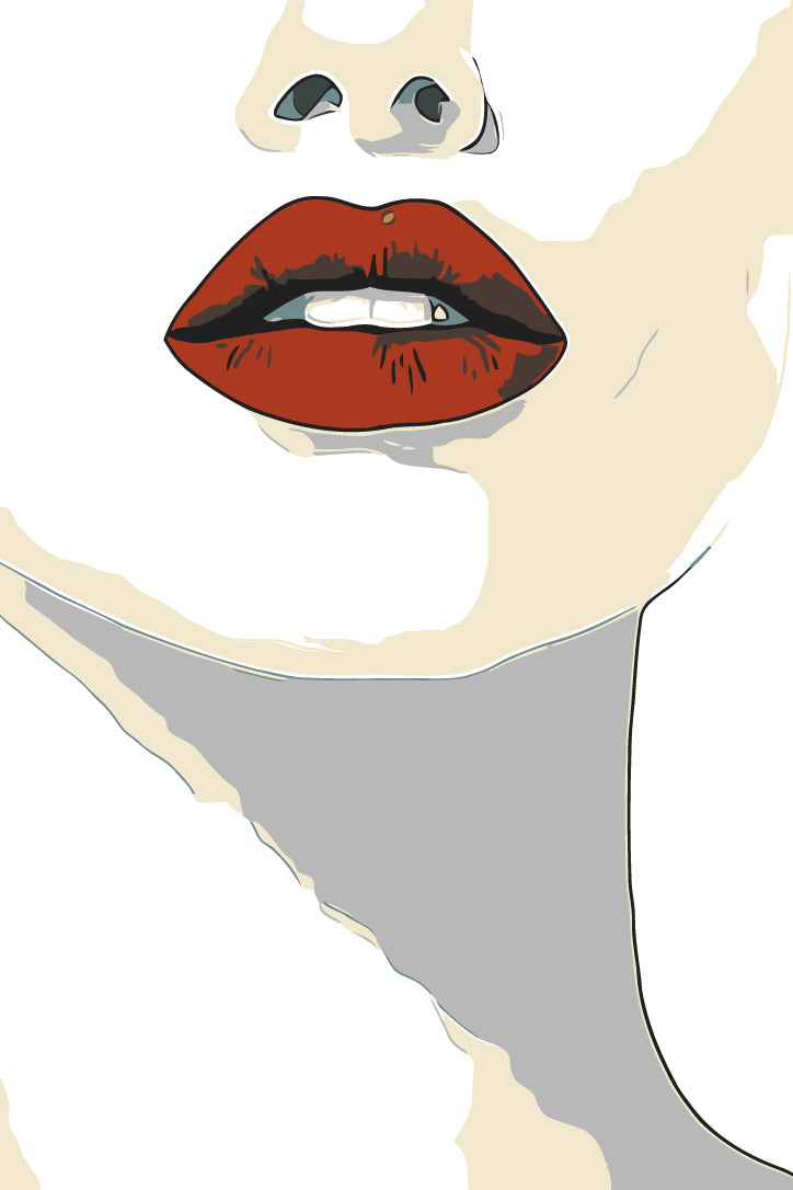 Grind to count red lips