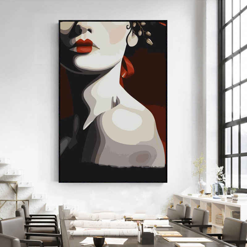 Malen nach Zahlen White Lady