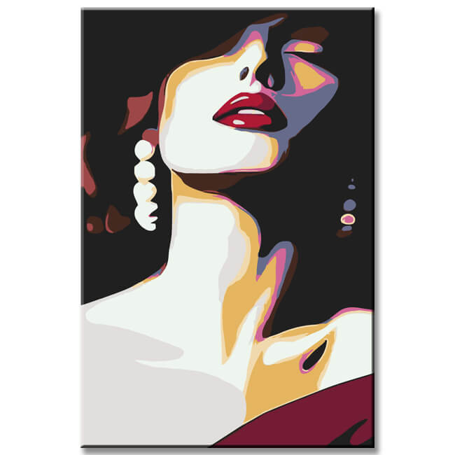 Malen nach Zahlen White Lady