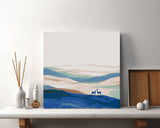 Grind nach Zahlen lila Hirsche