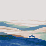 Grind nach Zahlen lila Hirsche