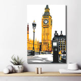 Malen nach Zahlen London Telefonzelle Big Ben