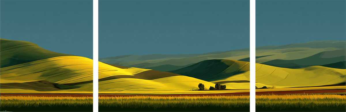 Painting by Numbers - Triptych Agriculture
