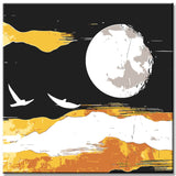 Malen nach Zahlen Marmor Mond