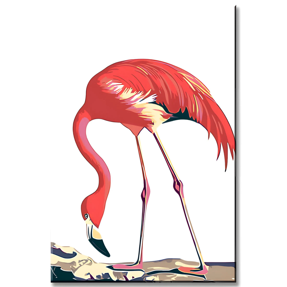 Grind nach Zahlen Flamingo Tiere