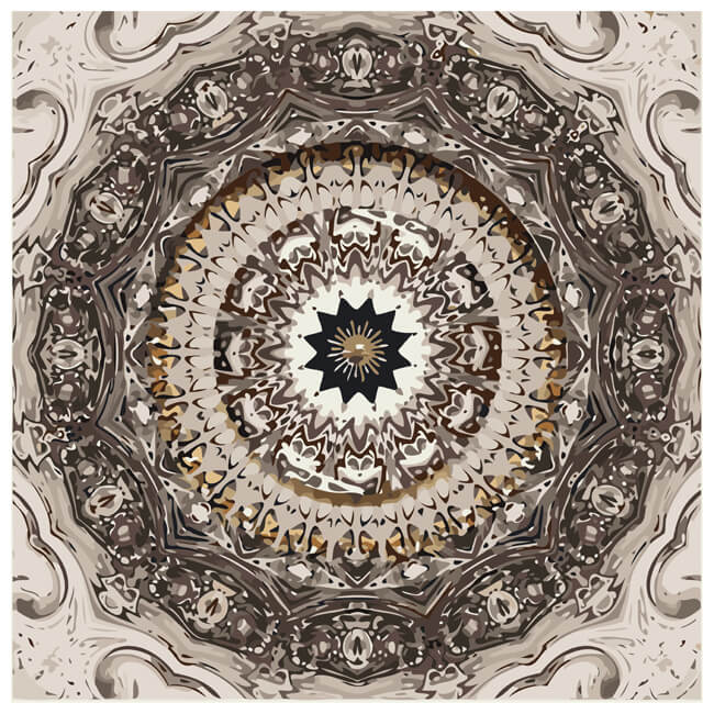 Malen nach Zahlen Muster Stern