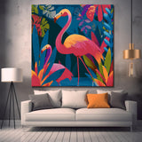 Malen nach Zahlen Flamingo Family