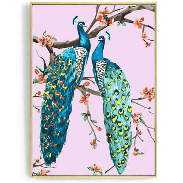Malen nach Zahlen Pfau