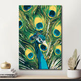 Malen nach Zahlen Pfau Federn