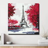 Malen nach Zahlen Paris Schiffsanleger Eiffel Tower