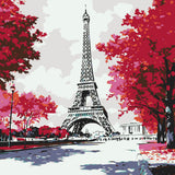 Malen nach Zahlen Paris Schiffsanleger Eiffel Tower