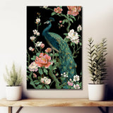 Grind nach Zahlen Tiere Pfau Blumen