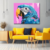 Malen nach Zahlen Papagei blau