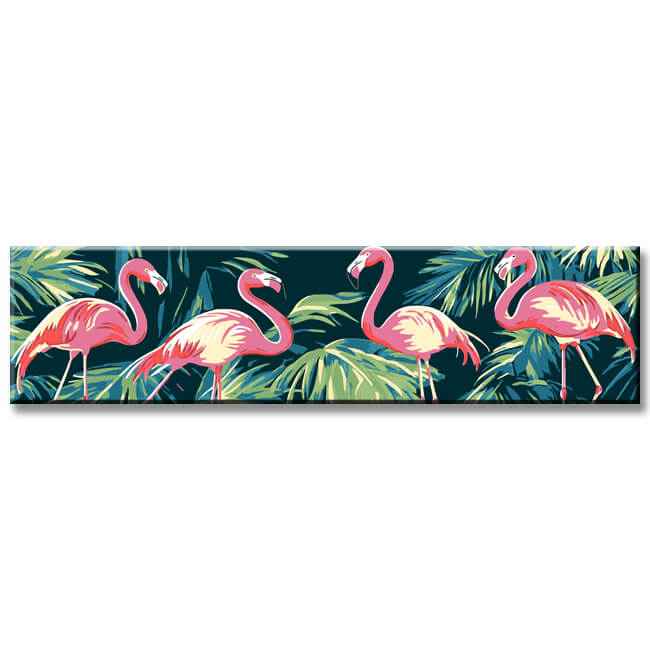 Malen nach Zahlen Tiere Flamingos