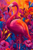 Grind nach Zahlen Vogel Flamingo rosa