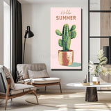 Grind nach Zahlen Kaktus Hello Summer