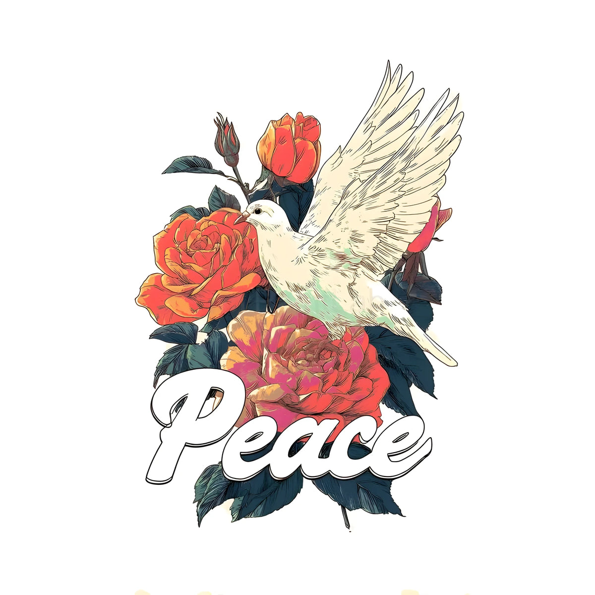 Malen nach Zahlen Peace Love Joy