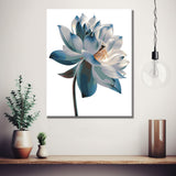 Malen nach Zahlen Blume schwarz weiss