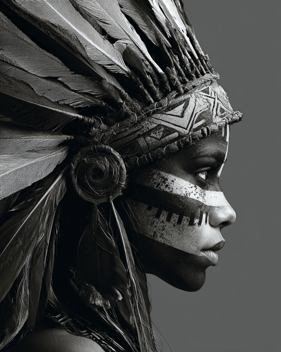 Paint by Numbers Nude Indian Jewelry