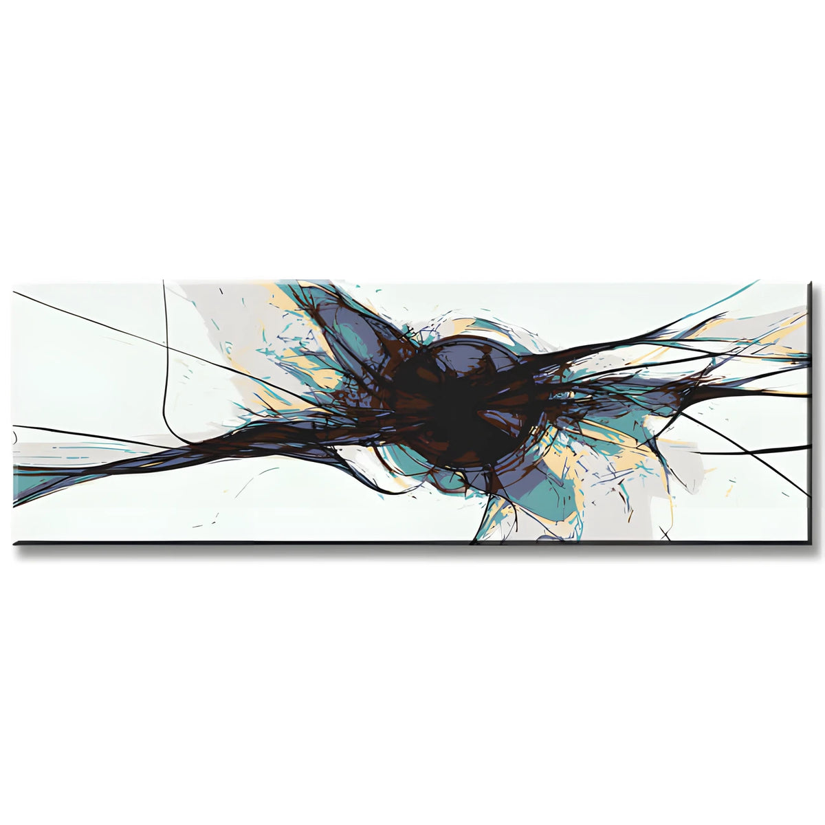 Malen nach Zahlen Modern Art Black Explosion