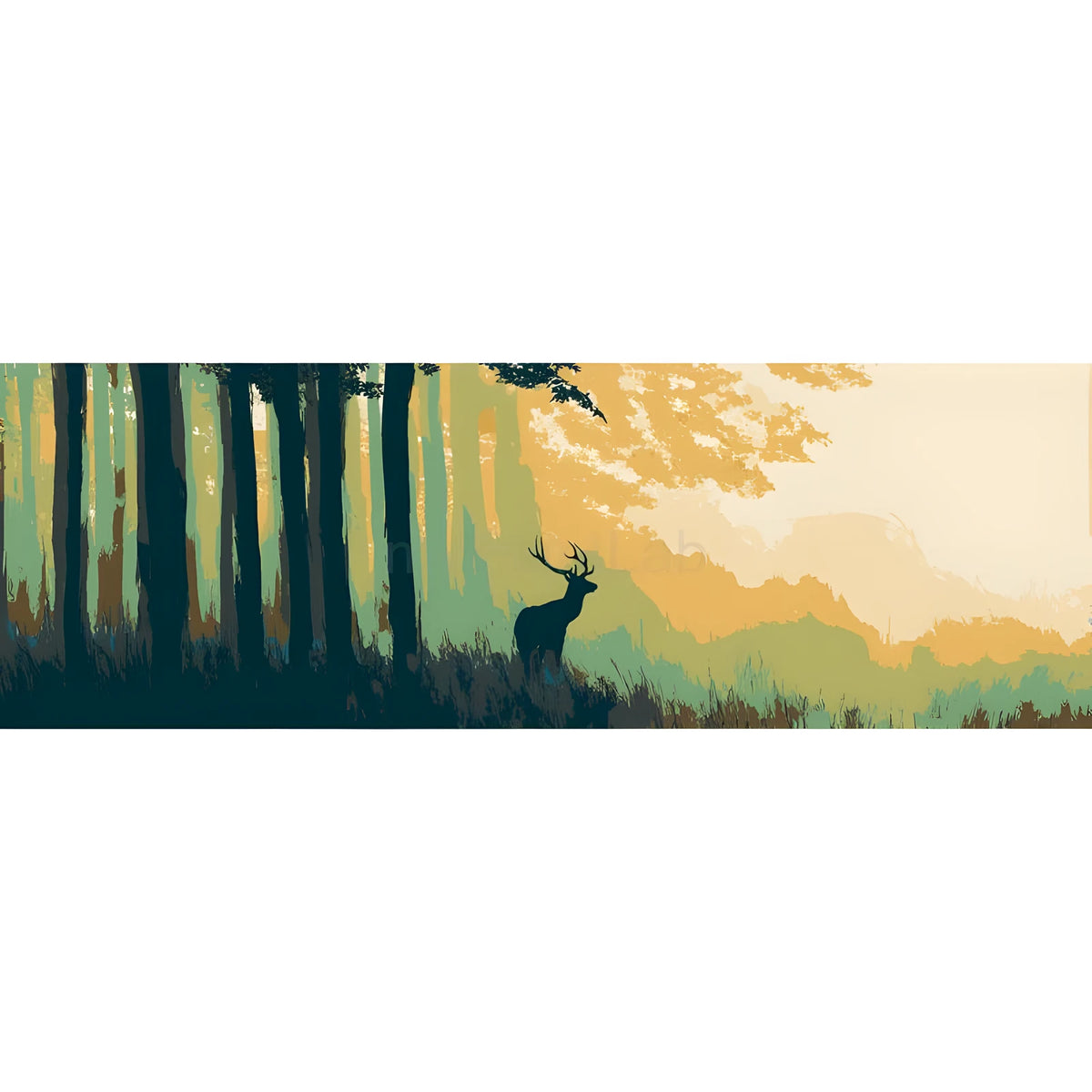 Maln nach Zahlen Wild im Wald