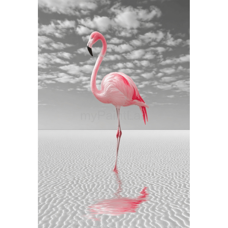 Paint by Numbers Flamingo on the Shore
