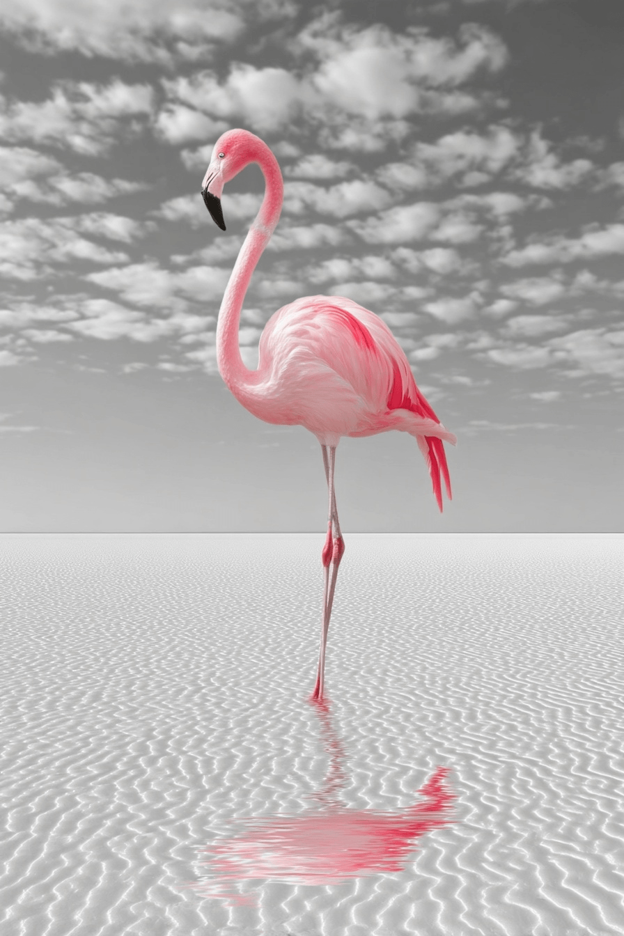 Paint by Numbers Flamingo on the Shore