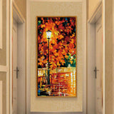 Malen nach Zahlen Herbst Abend