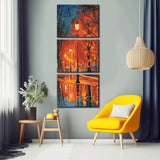 Malen nach Zahlen Herbst Abend - 3-teilig (Triptychon)-SS-547-3-teilig
