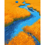 Malen nach Zahlen Flusslandschaft
