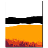 Malen nach Zahlen Spiegelung goldgelb