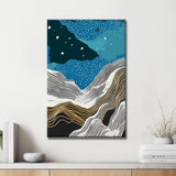 Malen nach Zahlen Sterne abstrakt