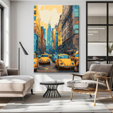 Paint by Numbers USA Taxis Downtown